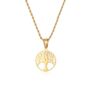 Gold Plated Tree Of Life Steel Pendant Necklace, thumbnail 6 of 12