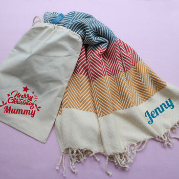 Soft Cotton Throw, Personalised Anniversary Gift, 3 of 10