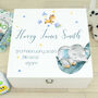 Personalised Elephant Baby Wooden Memory Box, thumbnail 2 of 6