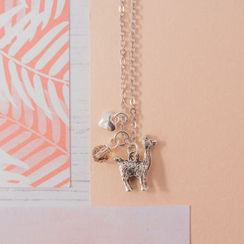 Personalised Llama Charm Necklace, 5 of 5