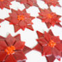 Handmade Glass Poinsettia Christmas Tree Decoration, thumbnail 3 of 5