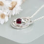 Personalised Russian Ring Garnet Crystal Necklace, thumbnail 5 of 12