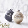 Baby's First Christmas Personalised Glitter Bauble, thumbnail 2 of 4