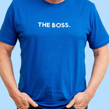 'The Boss' Matching Owner Dog T Shirt Set, 2 of 5