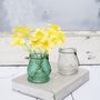 Faux Daffodils In Glass Vase, thumbnail 6 of 10