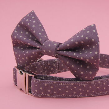 Purple Star Dog Bow Tie, 4 of 8