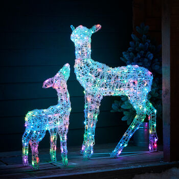 Twinkly Smart LED Outdoor Christmas Doe And Fawn, 5 of 12