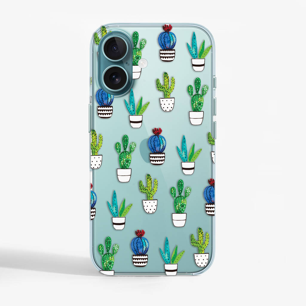 Cactus Clear Phone Case, 1 of 3