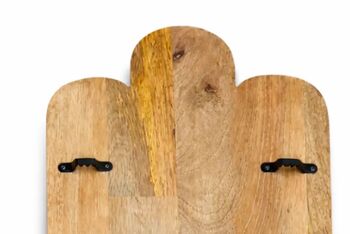 Handcarved Wooden Hamsa Wall Shelf 0.Six Metre High, 3 of 3