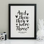 New Baby Gift Print Personalised, thumbnail 1 of 6