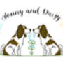 Two Springer Spaniels Personalised Dogs Gift Print, thumbnail 2 of 4