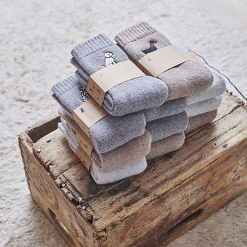 Pheasant Wool Socks – Countryside Gift For Walkers And Dog Lovers, 5 of 10