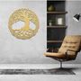 Round Tree Of Life Modern Wooden Home Decor Wall Art, thumbnail 1 of 10