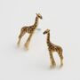 Giraffe Stud Earrings, thumbnail 2 of 7