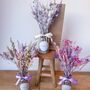 Personalised Purple Dried Flower Arrangement With Vase Christmas Gift, thumbnail 9 of 9