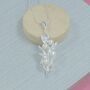 Sterling Silver Fern Leaf And Freshwater Pearl Pendant, thumbnail 1 of 3