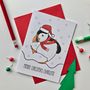 Personalised Puffin Christmas Card, thumbnail 1 of 2