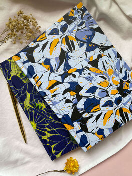 A5 Hardcover Lined Notebook With Bulu Floral Pattern, 3 of 5