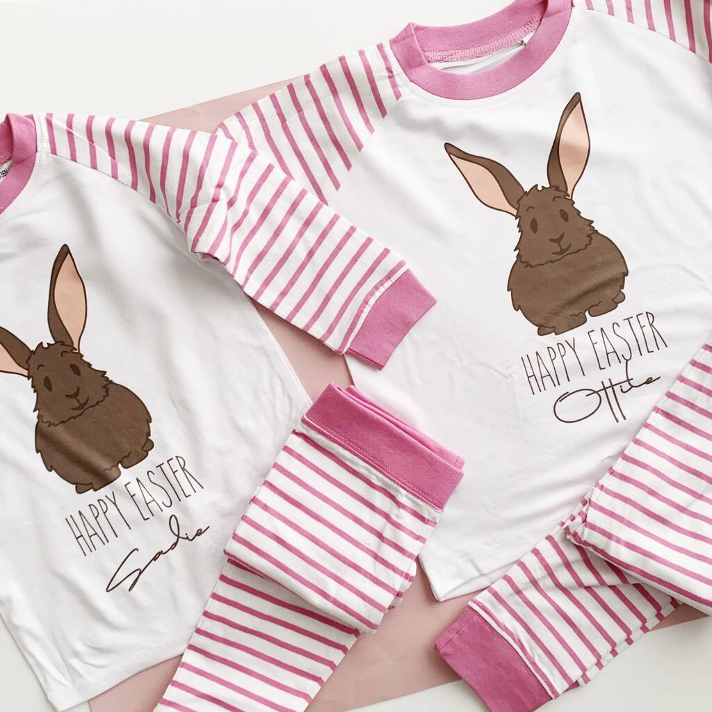 Children's Personalised Easter Pyjamas By Perfect Parcels