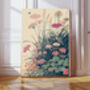 Japanese Flower Meadow Vintage Art Print, thumbnail 1 of 4