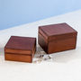 'Daddy's Cufflinks' Leather Stud Box Two Colours/Sizes, thumbnail 6 of 9