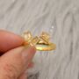Citrine Gold Ring, November Birthstone Ring, thumbnail 4 of 9