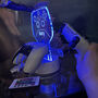 Personalised LED Light Neon Green Dual Controller Stand, thumbnail 5 of 6