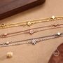 Sterling Silver Starburst Two Layer Bracelet With Star Motif, thumbnail 7 of 12