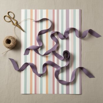 Luxury Pastel Wide Stripe Wrapping Paper, 4 of 9