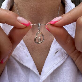 925 Silver Gymnast Necklace Personalised Christmas Gift, 9 of 9