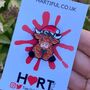 Christmas Highland Cow Enamel Pin | Gift | Lapel Pin, Badge Festive |, thumbnail 4 of 5