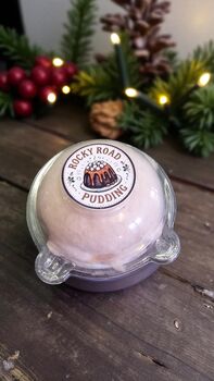 Rocky Road Xmas Pudding Candy Floss – Cupcake Style, 3 of 9