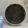 20cm Cream And Gold Decorative Wall Mirror – Floral Motif, thumbnail 8 of 12