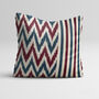 Zig Zag And Striped Cotton Ikat Cushion Cover, thumbnail 1 of 7