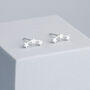 Sterling Silver Triple Star Stud Earrings, thumbnail 1 of 5