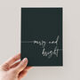 Merry And Bright Modern Christmas Cards, thumbnail 1 of 6