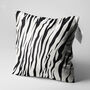 Black And White Cushion Cover With Zebra Pattern, thumbnail 3 of 7