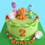 Set Of Four Dinosaur Birthday Cake Toppers, thumbnail 2 of 5