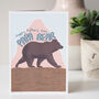 Papa Bear Father's Day Card, thumbnail 2 of 3
