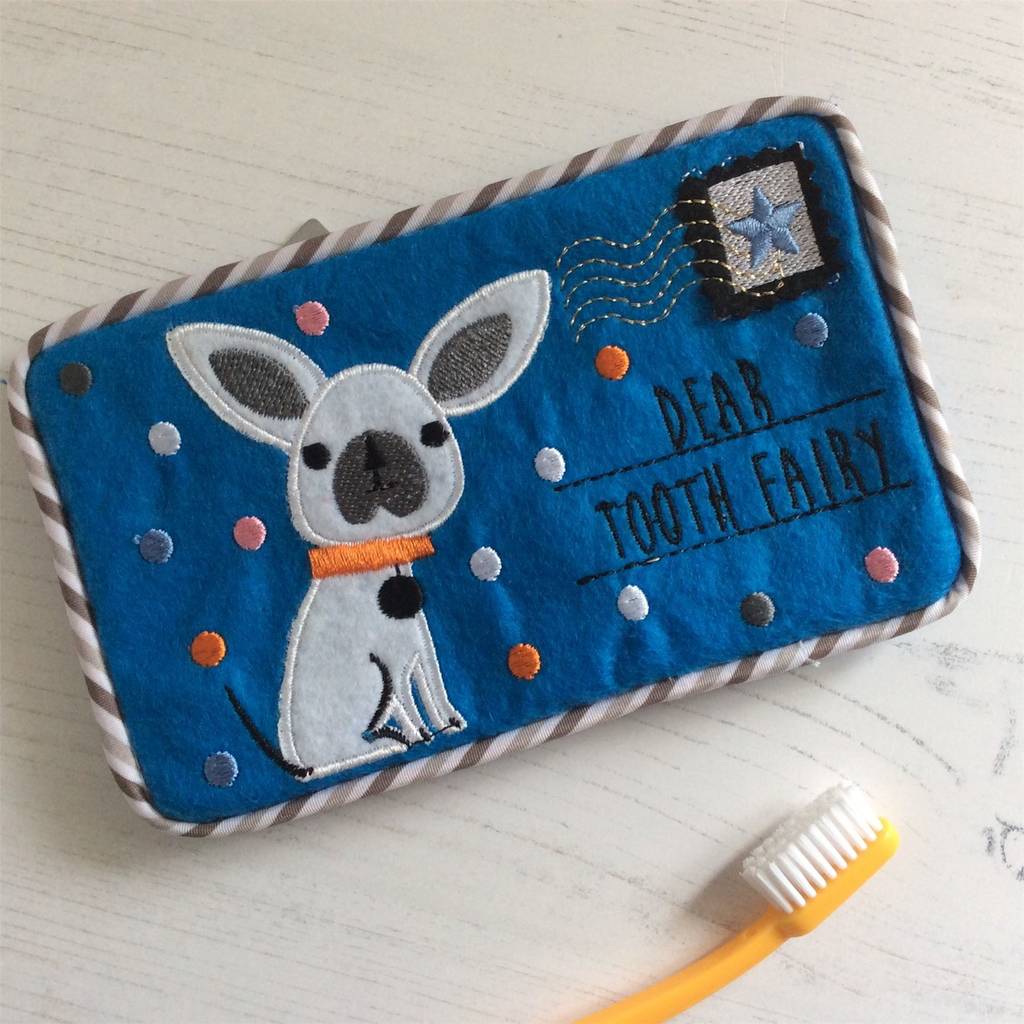 dog tooth fairy envelope by the contemporary home