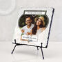 We’re Engaged Personalised Rock Photo Slate Couples Engagement Gift, thumbnail 1 of 6