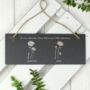 Personalised Family Birth Flowers Hanging Slate Plaque, thumbnail 4 of 5