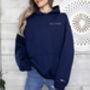 Personalised Roman Numerals Unisex Hoodie With Initial On Sleeve, thumbnail 4 of 4