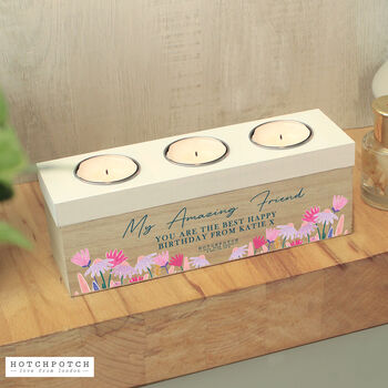 Personalised Mother's Day Triple Tealight Box, 3 of 4