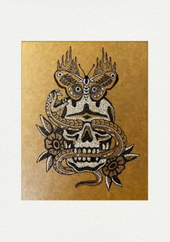 Shaded Tattoo Pointillism Diy Art Set Of Four, 5 of 6