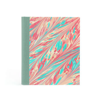 Personalised Marbled Photo Album: Pink And Aqua, 5 of 6