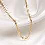 9ct Solid Gold 2mm Thick Diamond Cut Curb Necklace, thumbnail 3 of 4