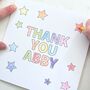Colour In Personalised Teacher Thank You Card, thumbnail 2 of 2