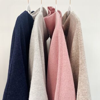 Lambswool Knitted Poncho, 12 of 12