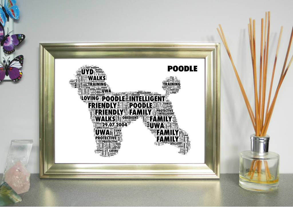 Personalised Dog Word Cloud Print, 1 of 12